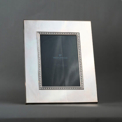 Wedgwood Wish Frame – Silver Beaded Edge 5x7 with Box #62855