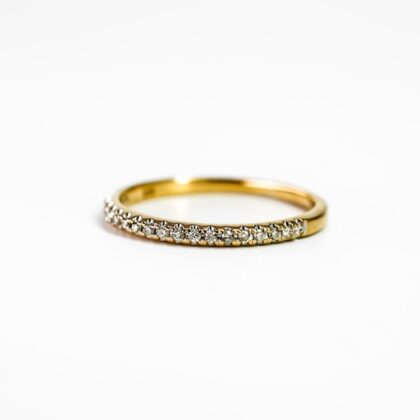 9ct Yellow Gold Diamond Ring #67556
