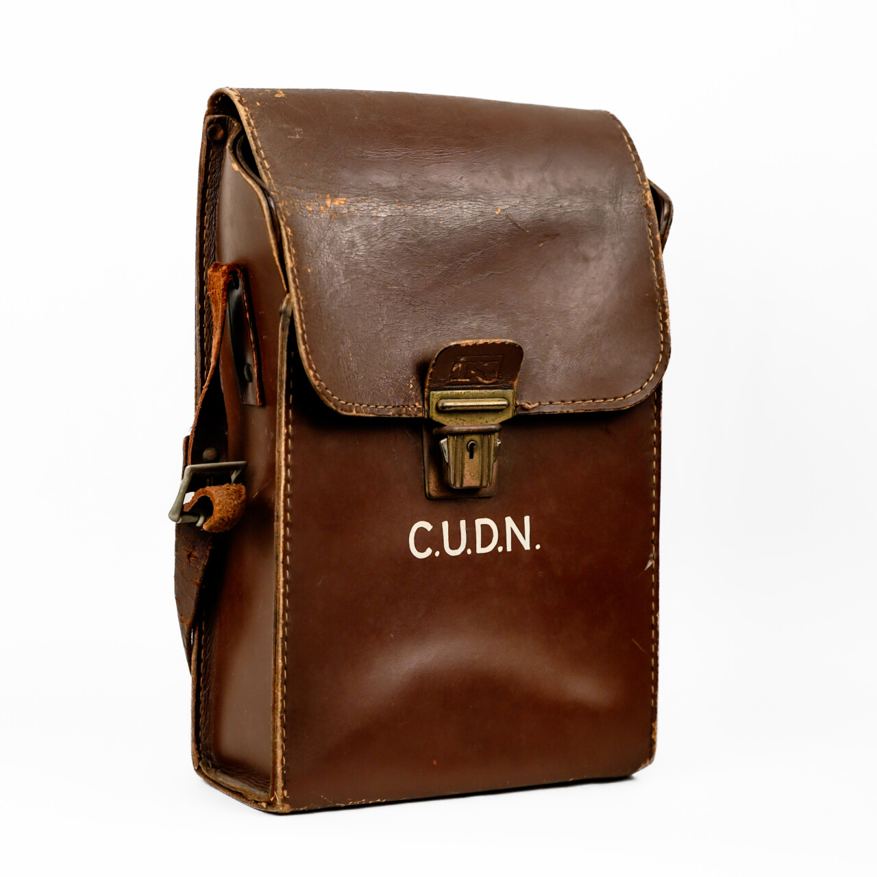 Vintage C.U.D.N. Leather Satchel Bag #51978 Vintage C.U.D.N. Leather Satchel Bag #51978 - Image 2