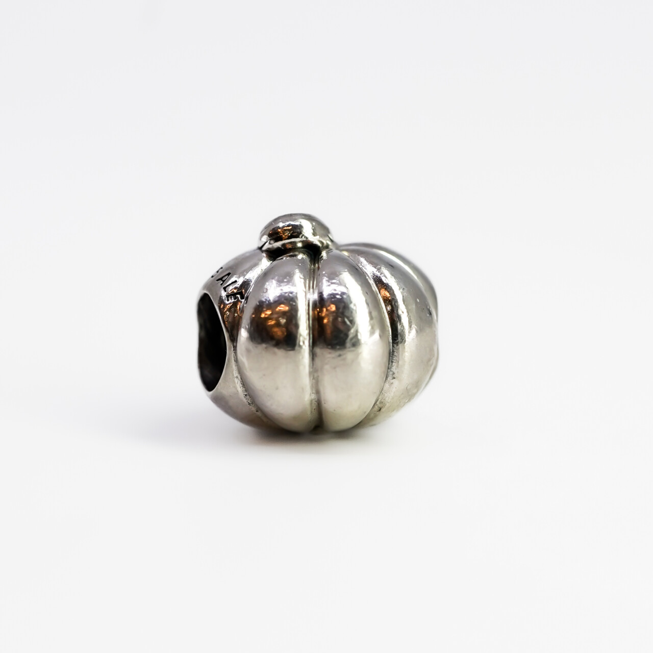 Pandora Sterling Silver Halloween Sweey Pumpkin Charm #67323-3 Pandora Sterling Silver Halloween Sweey Pumpkin Charm #67323-3 - Image 2