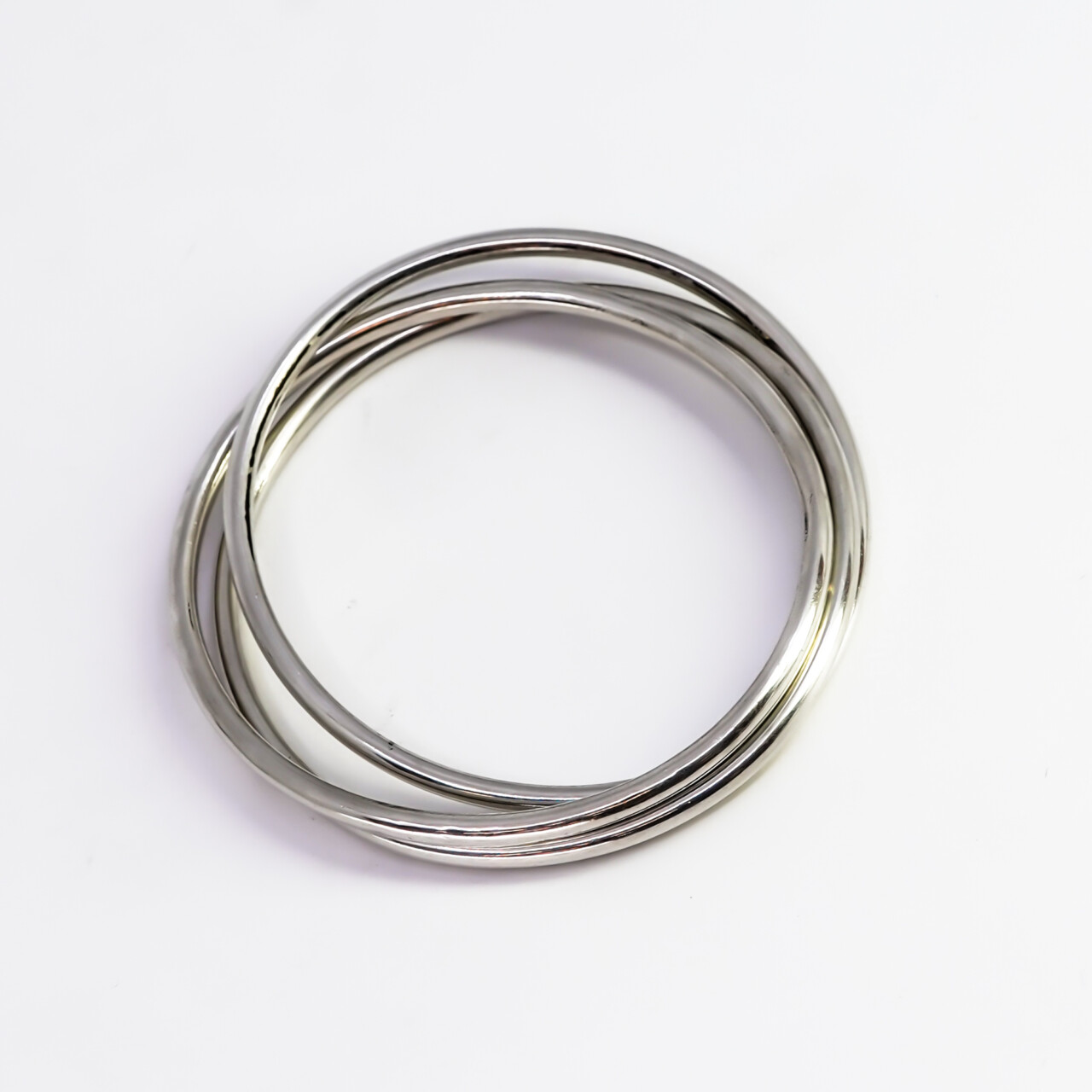 Vintage Sterling Silver Russian Bangles Set – 64mm #67767 Vintage Sterling Silver Russian Bangles Set – 64mm #67767 - Image 5