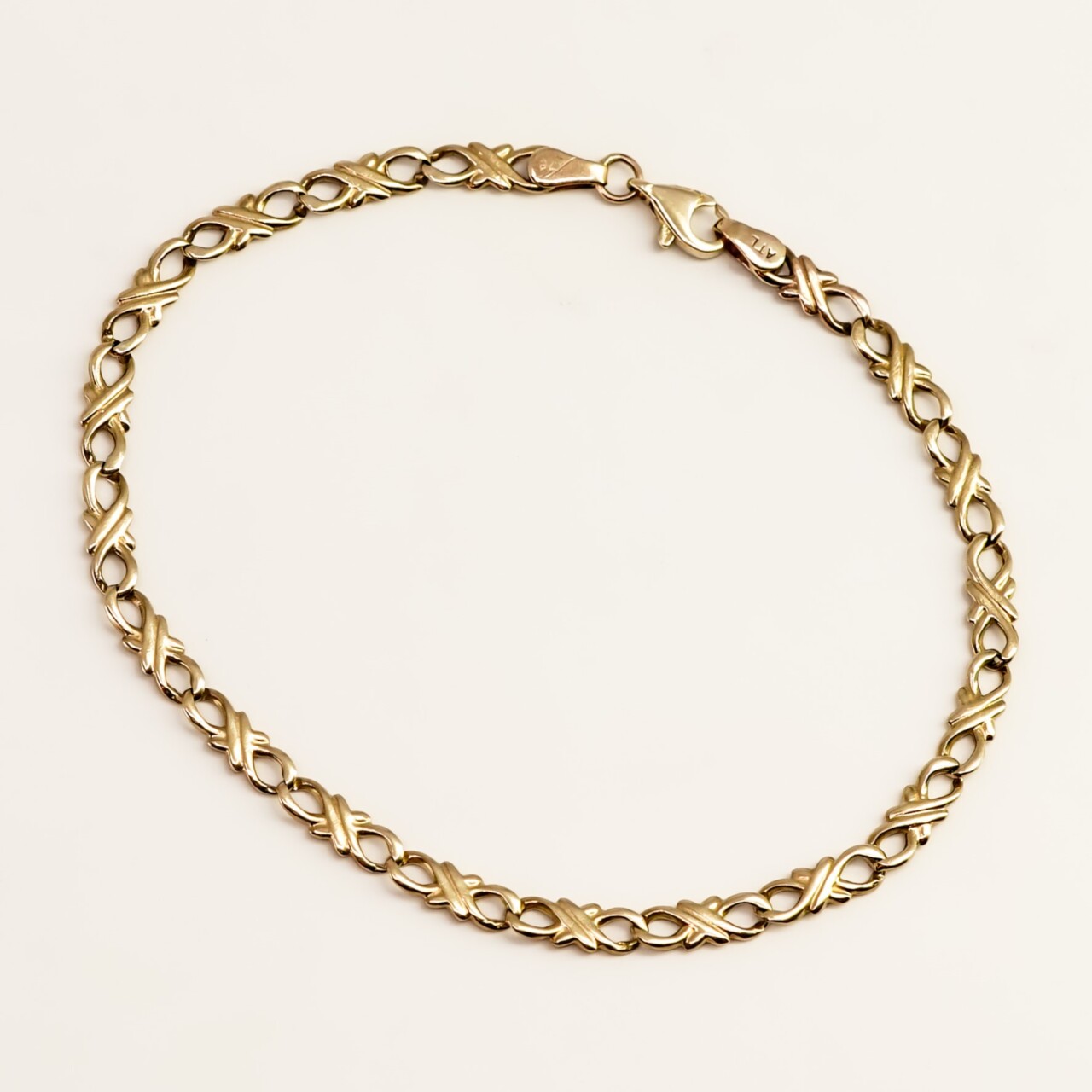 9ct Yellow Gold Patterned Link Bracelet – 20cm #67771 9ct Yellow Gold Patterned Link Bracelet – 20cm