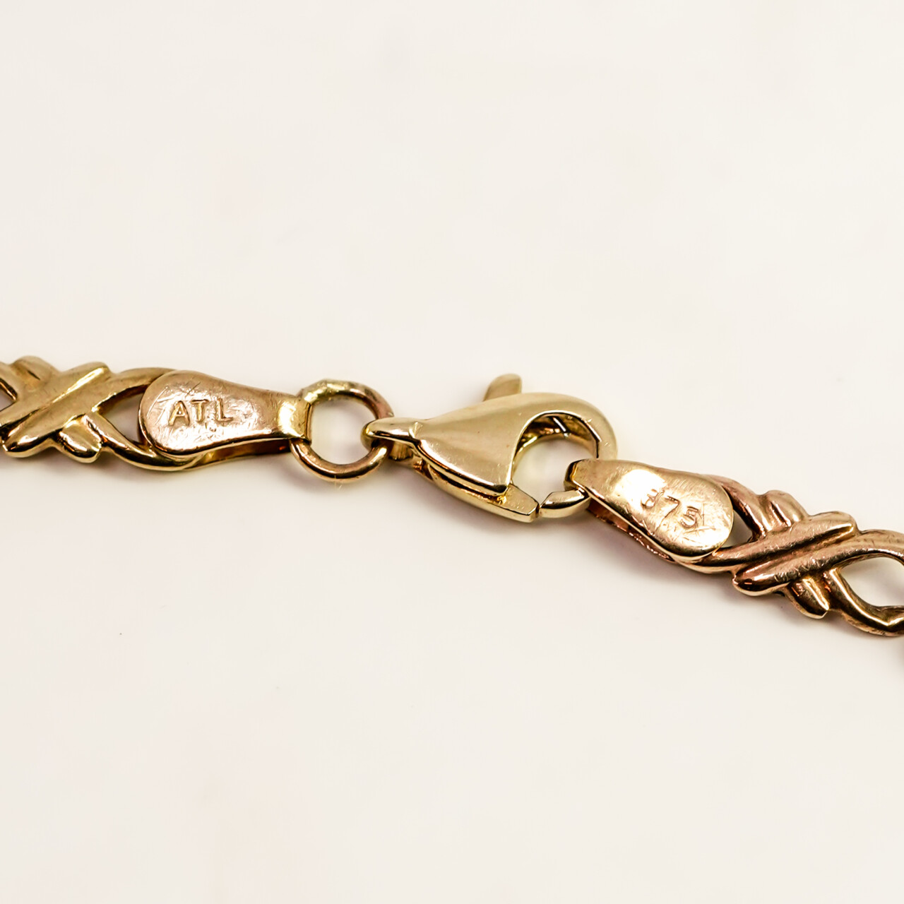 9ct Yellow Gold Patterned Link Bracelet – 20cm #67771 9ct Yellow Gold Patterned Link Bracelet – 20cm #67771 - Image 6