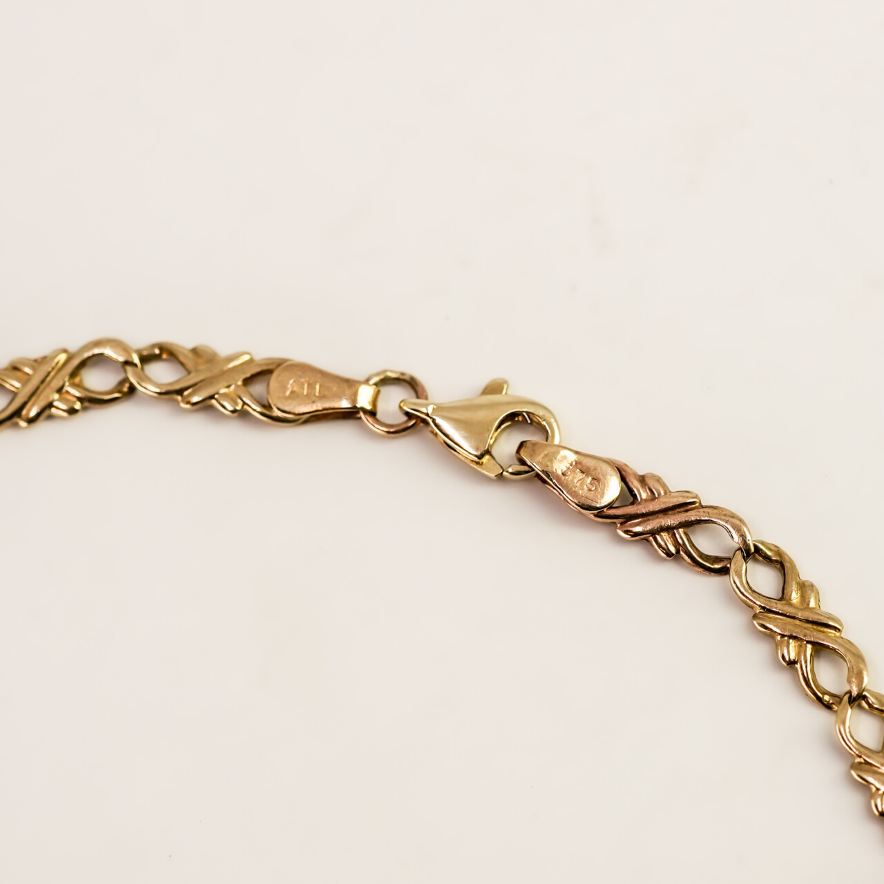 9ct Yellow Gold Patterned Link Bracelet – 20cm #67771 9ct Yellow Gold Patterned Link Bracelet – 20cm #67771 - Image 7