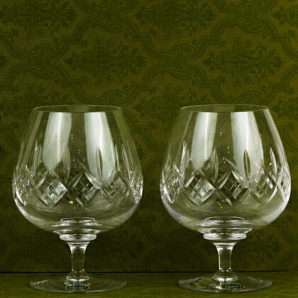 Stuart Crystal Balloon Brandy Glasses – Pair (2x) Lead Crystal 14.5cm