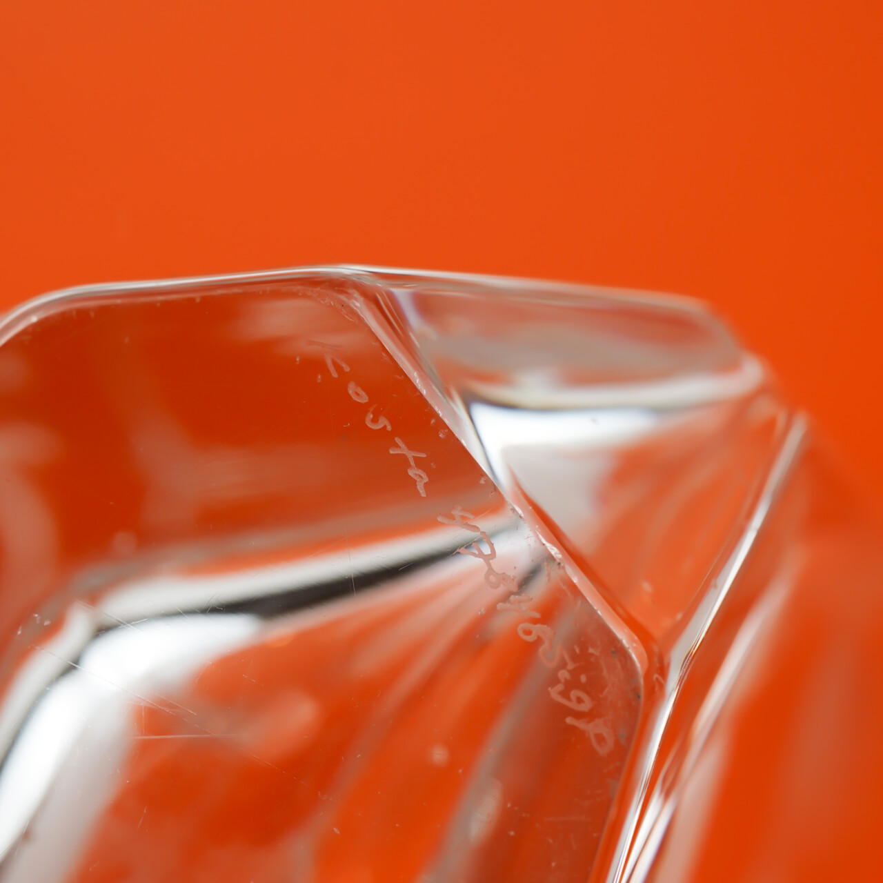 Kosta Boda Heavy Crystal Vase – Signed Sigurd Persson – 21cm Tall #67807 Kosta Boda Heavy Crystal Vase – Signed Sigurd Persson – 21cm Tall #67807 - Image 5