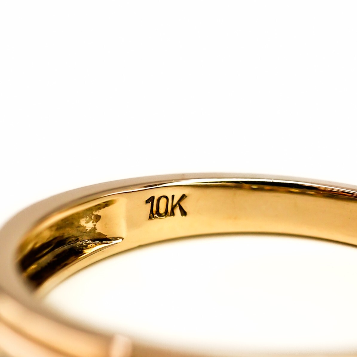 10ct Yellow Gold Diamond Eternity Ring Band Size O #67603 10ct Yellow Gold Diamond Eternity Ring Band Size O #67603 - Image 8