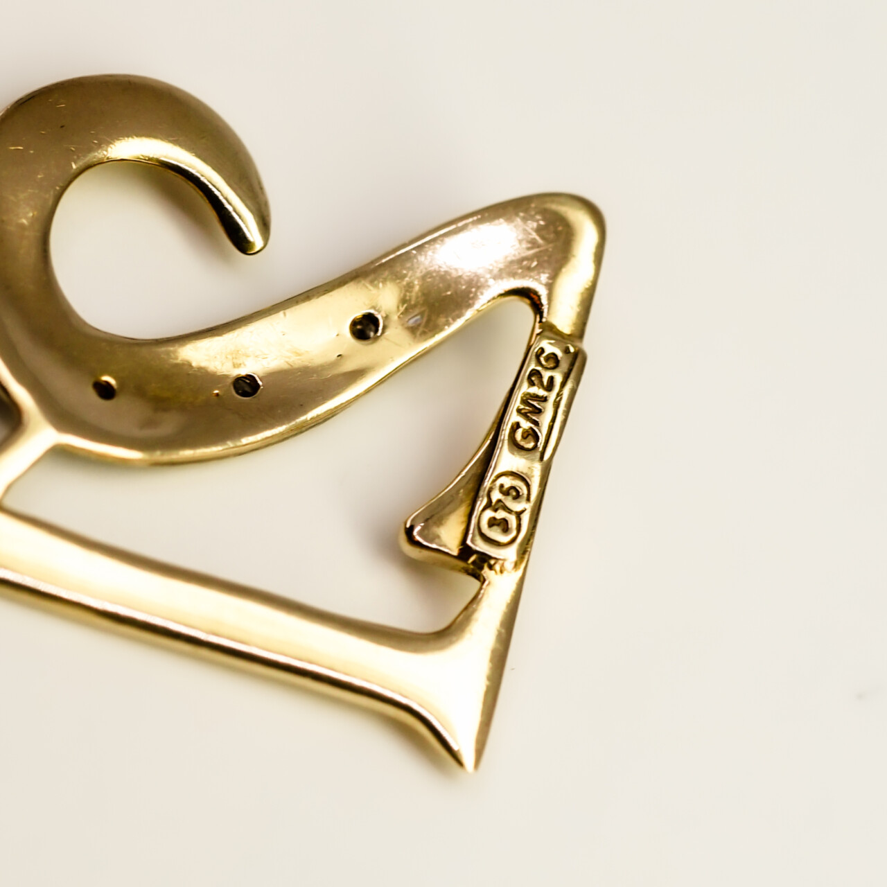 9ct Yellow Gold Diamond 21st Birthday Pendant #67424 9ct Yellow Gold Diamond 21st Birthday Pendant #67424 - Image 4