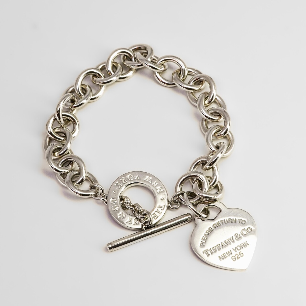 Tiffany & Co Sterling Silver Toggle Bracelet – 18cm – RRP $1250 #67717