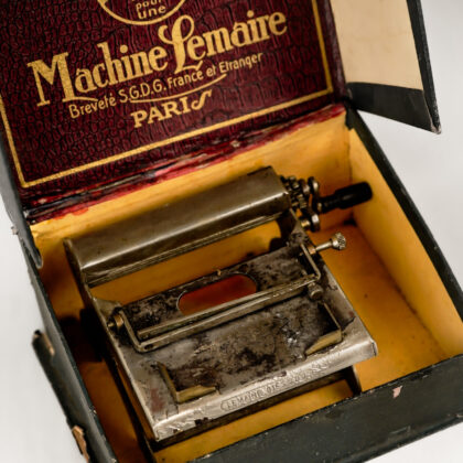 Antique Lemaire Paris Cigarette Rolling Machine - in Box - Made in France #50506