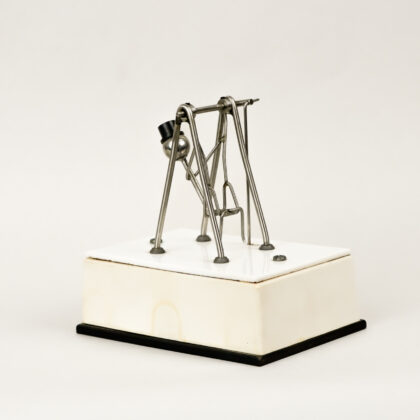 Vintage Motor-Powered Toy – Swing with Top Hat Rider #43554-1