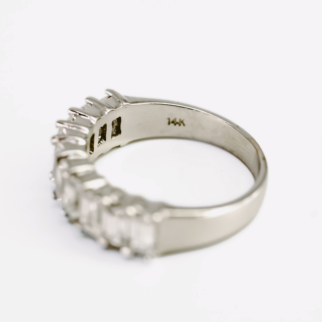 14ct White Gold Cubic Zirconia Eternity Ring – Size I½#67811 14ct White Gold Cubic Zirconia Eternity Ring – Size I½#67811 - Image 6