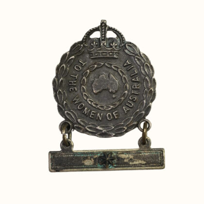 WWII Australian Female Relatives Badge – Amor Sydney – 1 Star Bar #67939-6