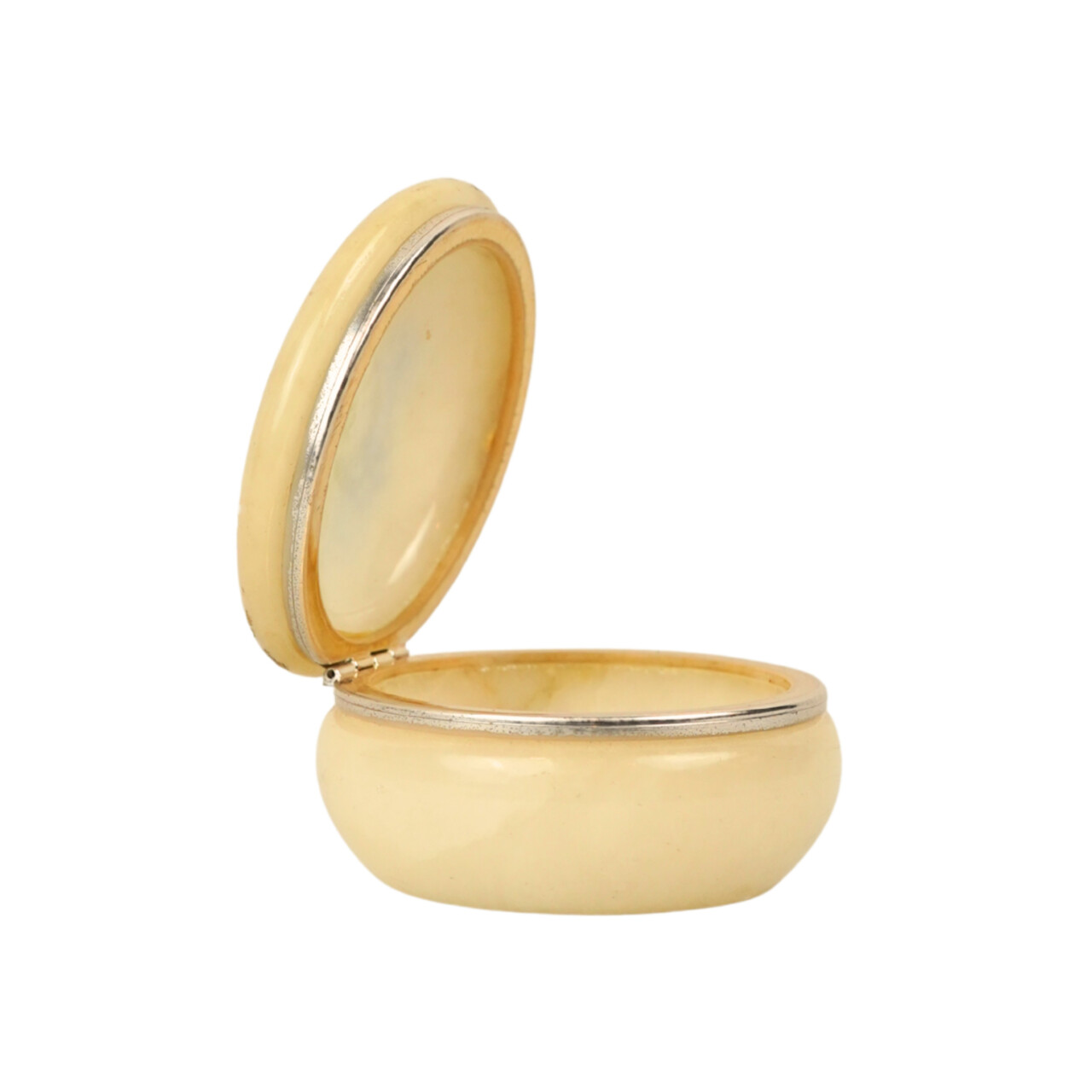 Vintage Small Round Jar with Blue Floral Lid – 8cm #37776 Vintage Small Round Jar with Blue Floral Lid – 8cm #37776 - Image 4