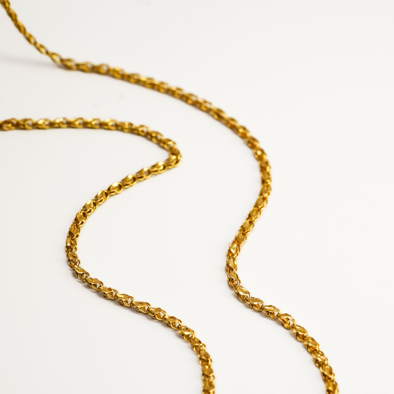 21ct Yellow Gold Fancy Link Chain Necklace - 55cm – 8.5g #67918 21ct Yellow Gold Fancy Link Chain Necklace - 55cm – 8.5g #67918 - Image 6
