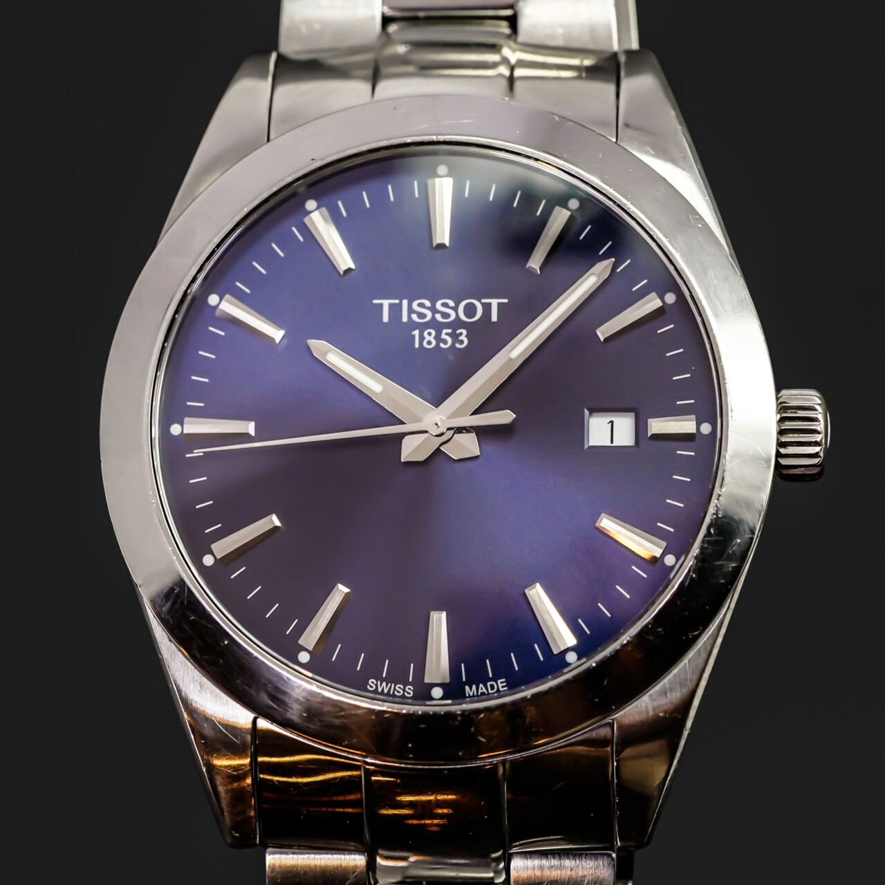 Tissot Gentleman T127410A Quartz Watch – 40mm Stainless Steel – Blue Dial #67627