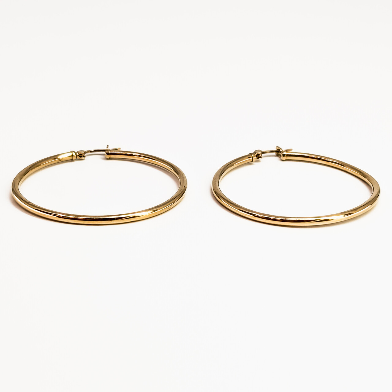 9ct Yellow Gold Large Hoop Earrings #67761 Monty's ®