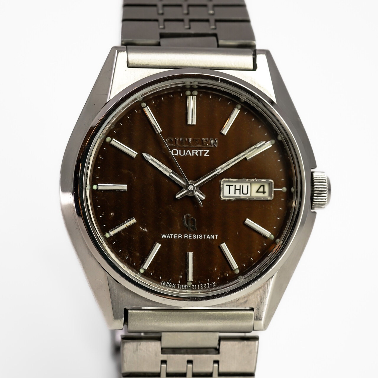 Citizen CQ Men’s Quartz Watch 4-732014 Y – Brown Dial – 37mm – Circa 1980 #67954 Citizen CQ Men’s Quartz Watch 4-732014 Y – Brown Dial – 37mm – Circa 1980 #67954 - Image 9