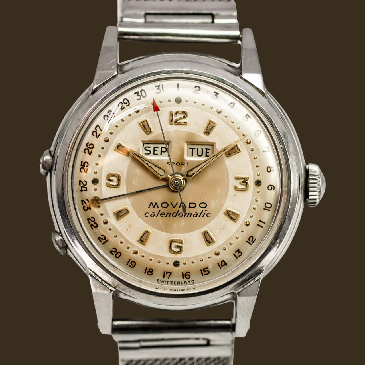 Movado Calendomatic Triple Date Vintage Watch – Serviced – 33mm