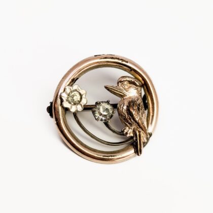 Vintage Gold-Plated Kookaburra Brooch – 23.5mm #67055