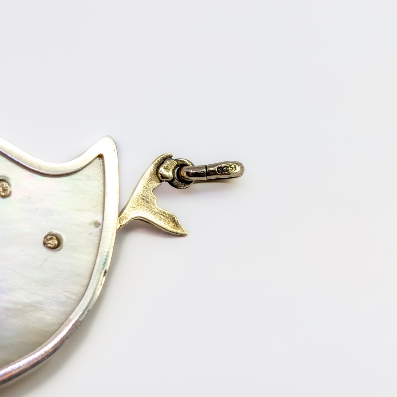 Sterling Silver Pearl Mermaid Waterdrop Pendant - 30mm #68076 Sterling Silver Pearl Mermaid Waterdrop Pendant - 30mm #68076 - Image 3