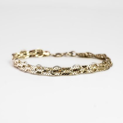 Sterling Silver Belt Bracelet 16cm - 6.5mm Wide#67266