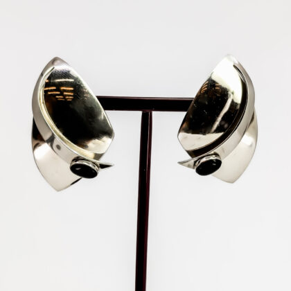 Sterling Silver Abstract Earrings – 925 Mexico #67534