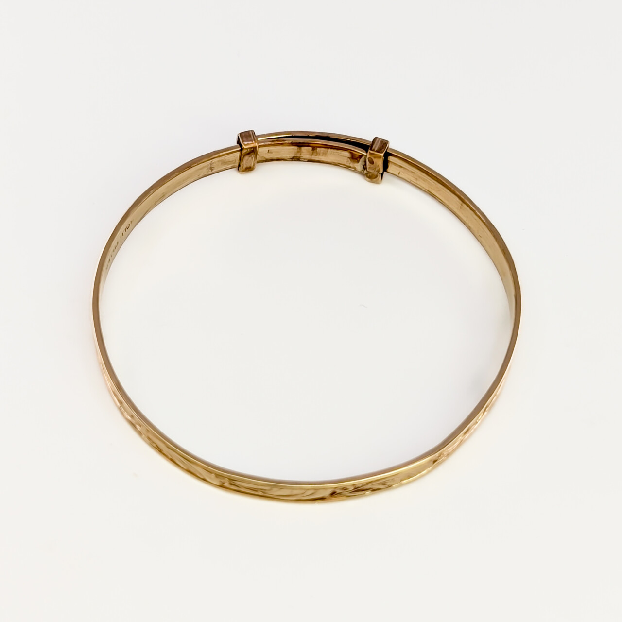 Vintage 9ct Gold Filled Adjustable Baby Bangle #67265 Vintage 9ct Gold Filled Adjustable Baby Bangle #67265 - Image 3