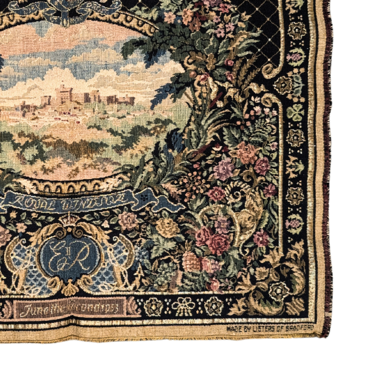 Vintage Listers of Bradford Royal Windsor Tapestry ERII #66652 Vintage Listers of Bradford Royal Windsor Tapestry ERII #66652 - Image 5