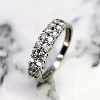 1.00ct TW Diamond Cluster Ring – 10ct White Gold - MHJ Val $4250 #54937