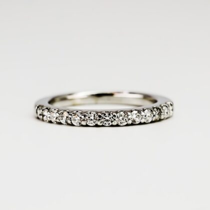 14ct White Gold Diamond Eternity Band 0.39ct TW - Ring Size K Val $3450 #67842-1