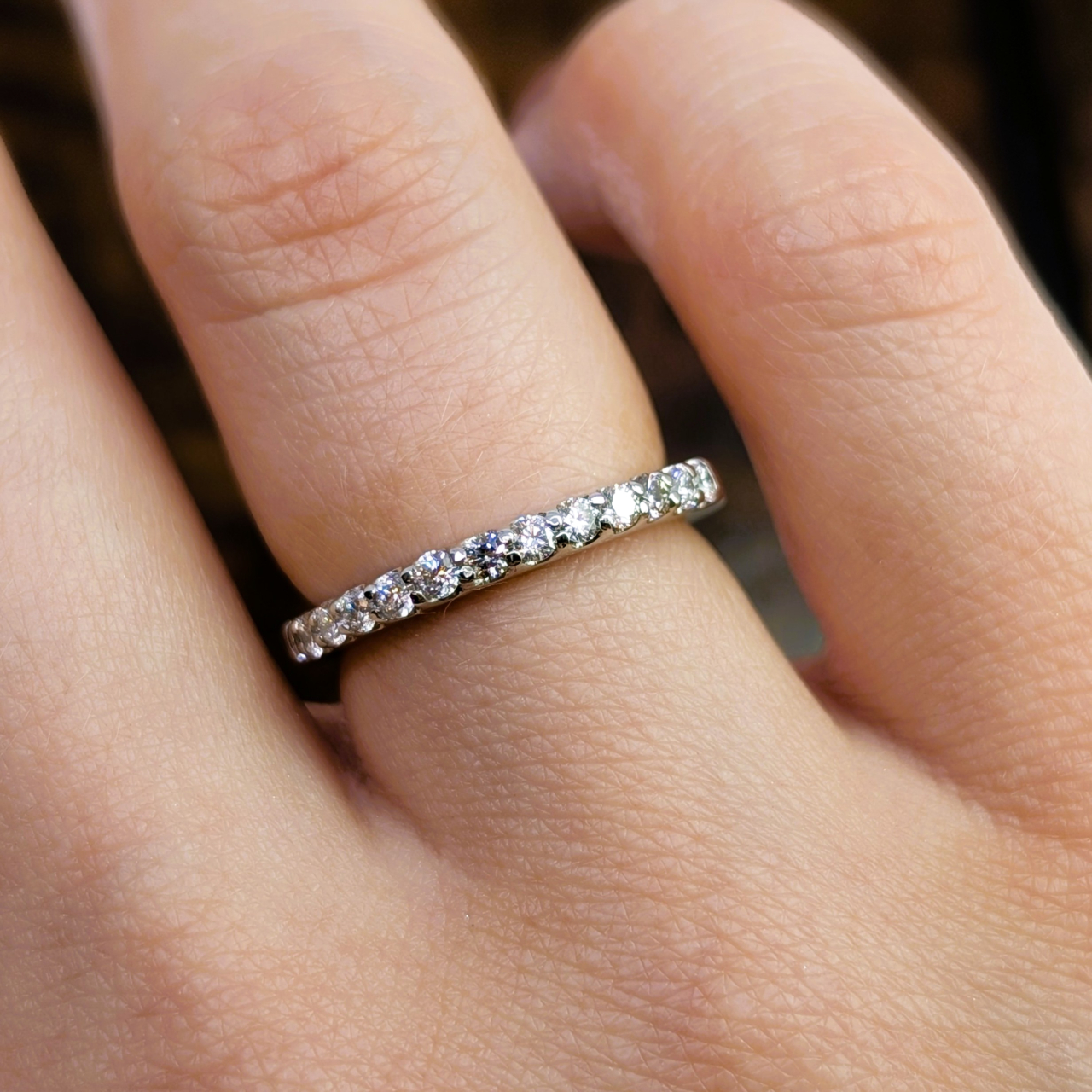 14ct White Gold Diamond Eternity Band 0.39ct TW - Ring Size K Val $3450 #67842-1 14ct White Gold Diamond Eternity Band 0.39ct TW - Ring Size K Val $3450 #67842-1 - Image 2