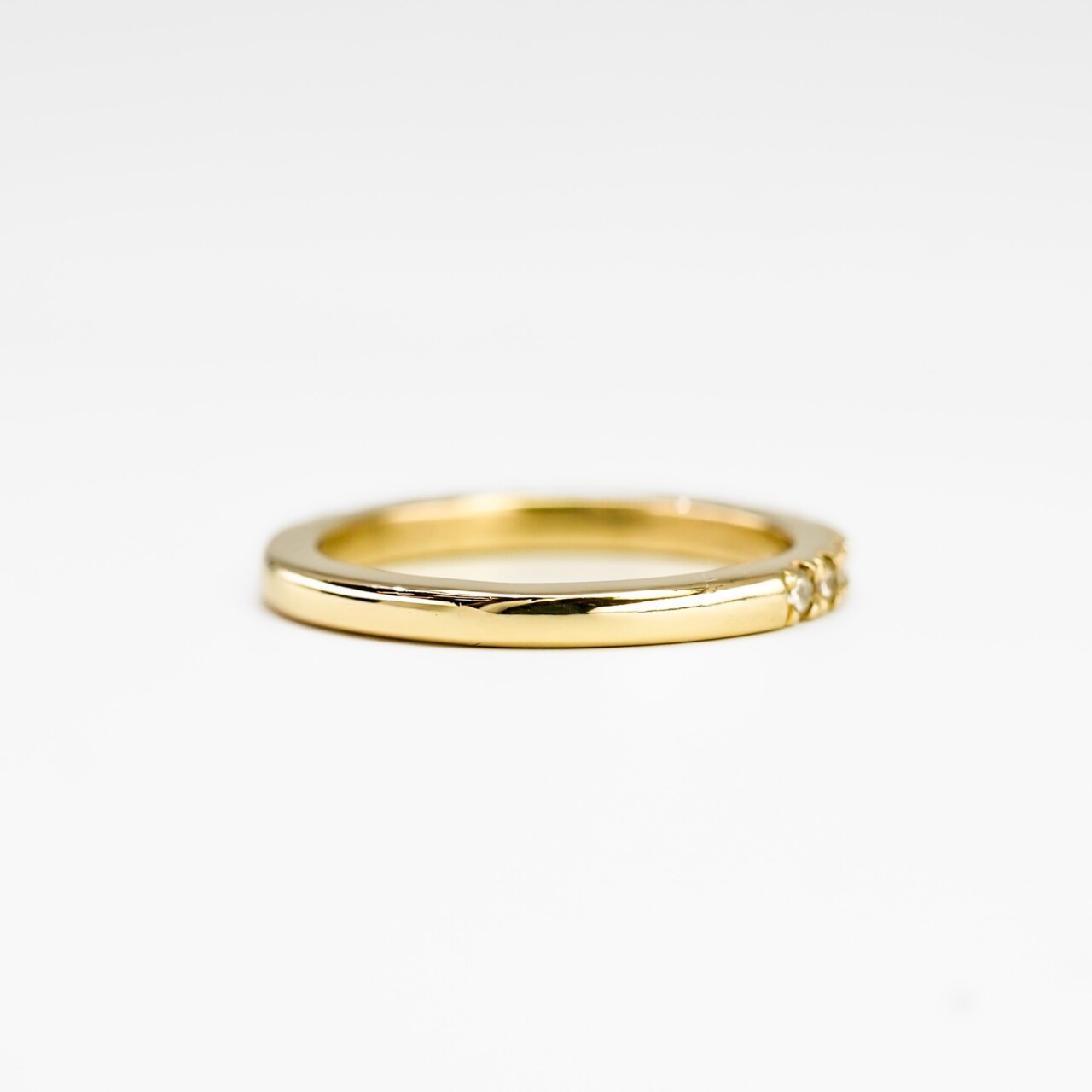 18ct Yellow Gold Diamond Eternity Ring - Size I½ - 2mm Band#67754 18ct Yellow Gold Diamond Eternity Ring - Size I½ - 2mm Band#67754 - Image 5