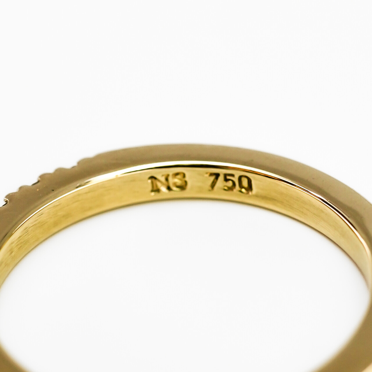 18ct Yellow Gold Diamond Eternity Ring - Size I½ - 2mm Band#67754 18ct Yellow Gold Diamond Eternity Ring - Size I½ - 2mm Band#67754 - Image 7