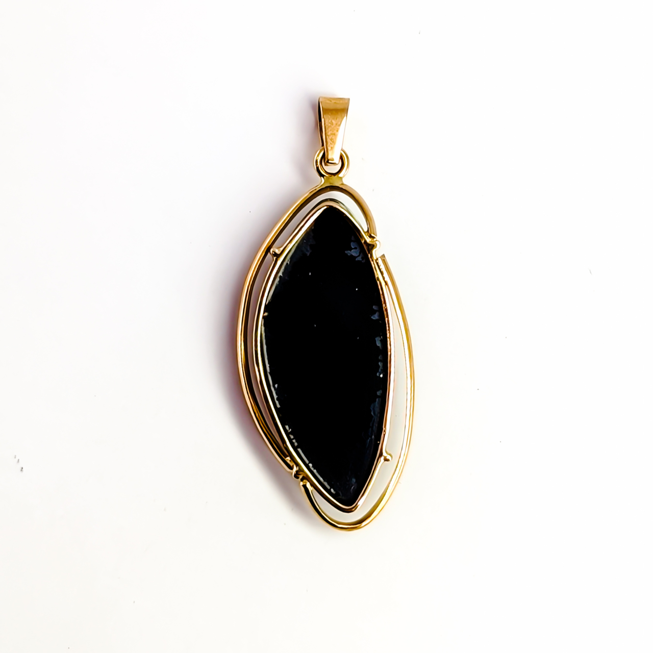 18ct Yellow Gold Blue Opal Triplet Pendant #68123 18ct Yellow Gold Blue Opal Triplet Pendant #68123 - Image 5