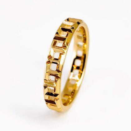 Tiffany & Co. T True Narrow Band - 18ct Yellow Gold - Ring Size L #68534