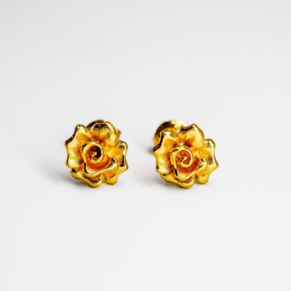 24ct Yellow Gold Earrings #66952