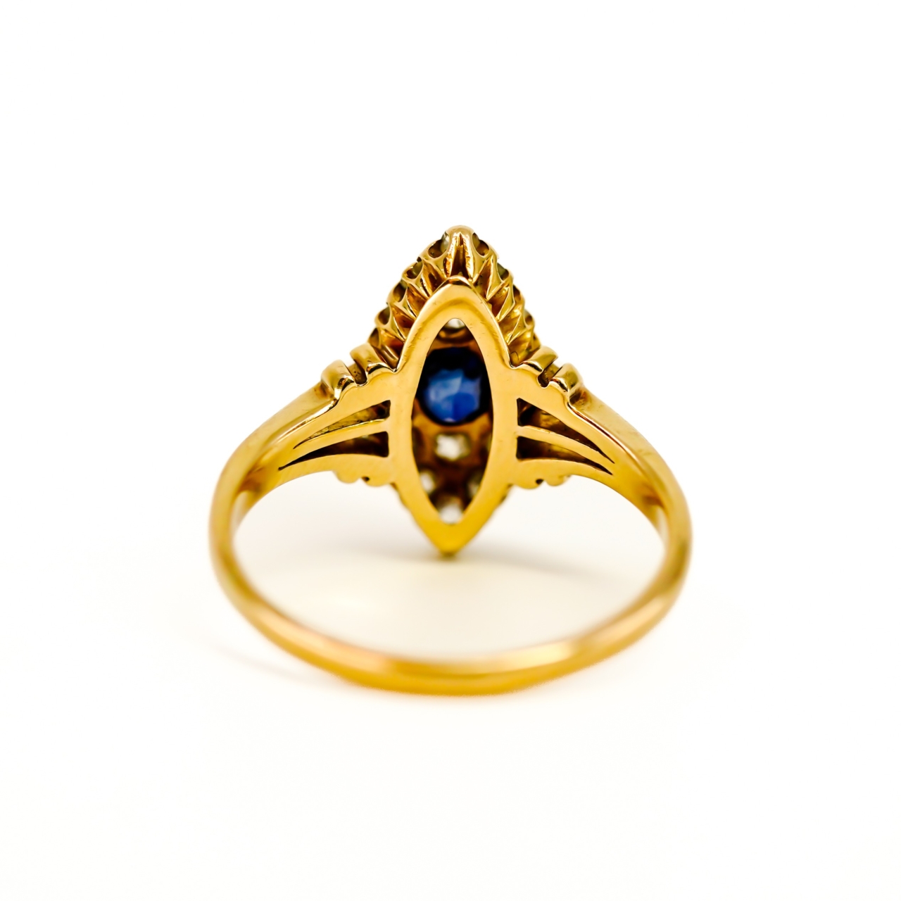 Antique Sapphire & Diamond Ring - 18ct Yellow Gold - Val $4800 Size J 1/2 #910208 Antique Sapphire & Diamond Ring - 18ct Yellow Gold - Val $4800 Size J 1/2 #910208 - Image 13