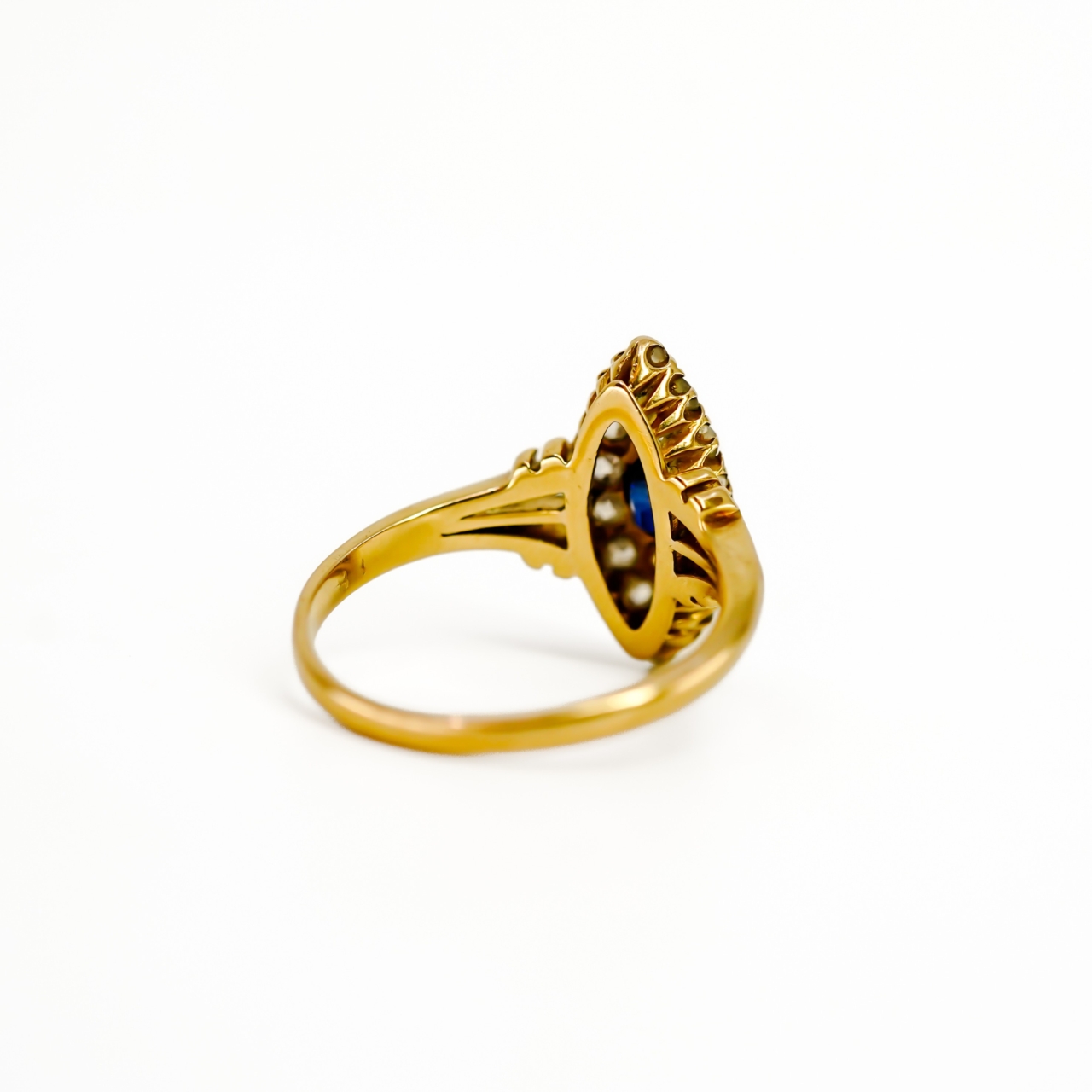 Antique Sapphire & Diamond Ring - 18ct Yellow Gold - Val $4800 Size J 1/2 #910208 Antique Sapphire & Diamond Ring - 18ct Yellow Gold - Val $4800 Size J 1/2 #910208 - Image 15