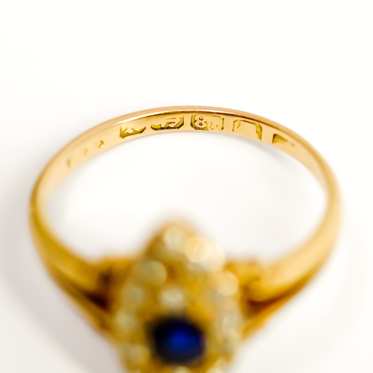 Antique Sapphire & Diamond Ring - 18ct Yellow Gold - Val $4800 Size J 1/2 #910208 Antique Sapphire & Diamond Ring - 18ct Yellow Gold - Val $4800 Size J 1/2 #910208 - Image 19