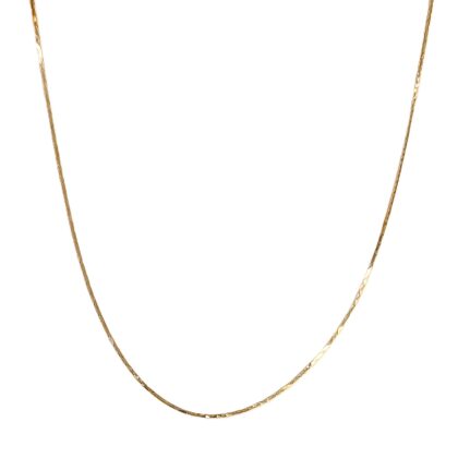 9ct Yellow Gold Diamond-Cut Chain Necklace - 41cm #68162