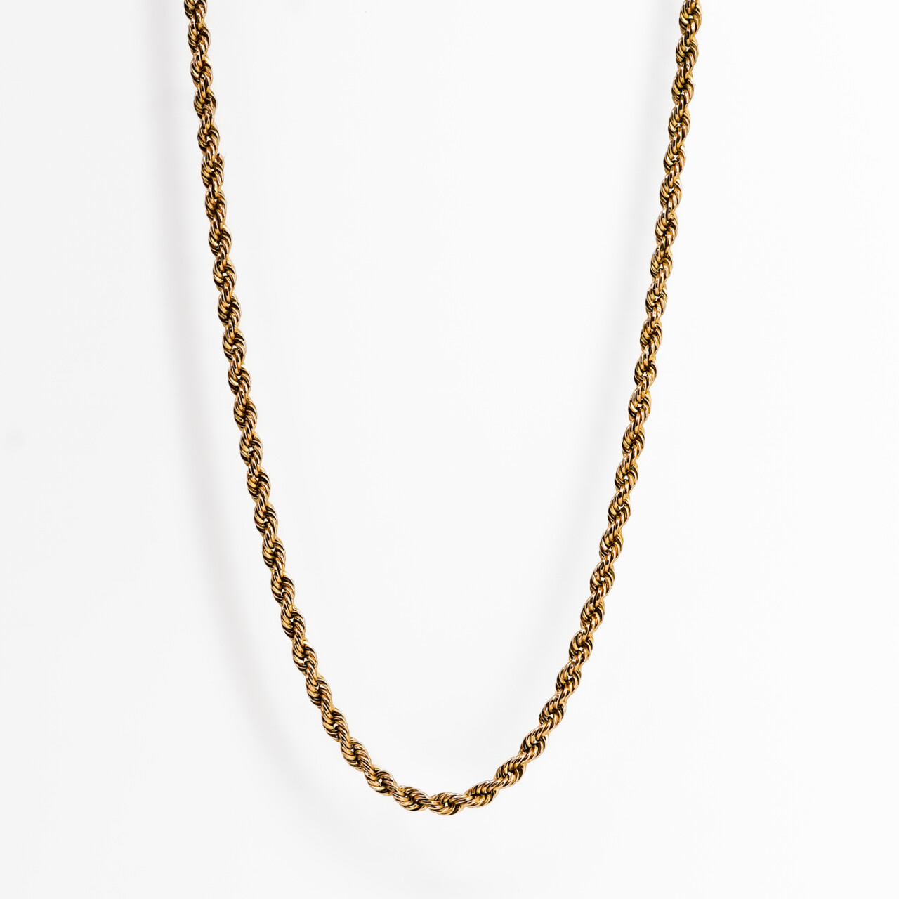 9ct Yellow Gold Rope Chain Necklace - 62cm #67558 9ct Yellow Gold Rope Chain Necklace - 62cm #67558