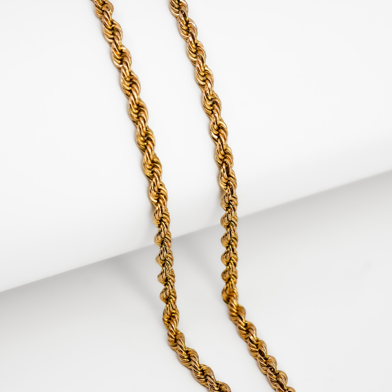 9ct Yellow Gold Rope Chain Necklace - 62cm #67558 9ct Yellow Gold Rope Chain Necklace - 62cm #67558 - Image 6