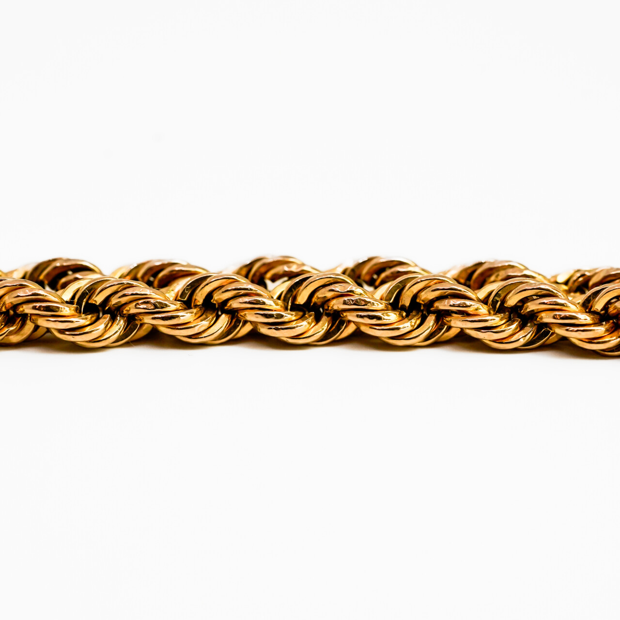 9ct Yellow Gold Rope Chain Necklace - 62cm #67558 9ct Yellow Gold Rope Chain Necklace - 62cm #67558 - Image 5