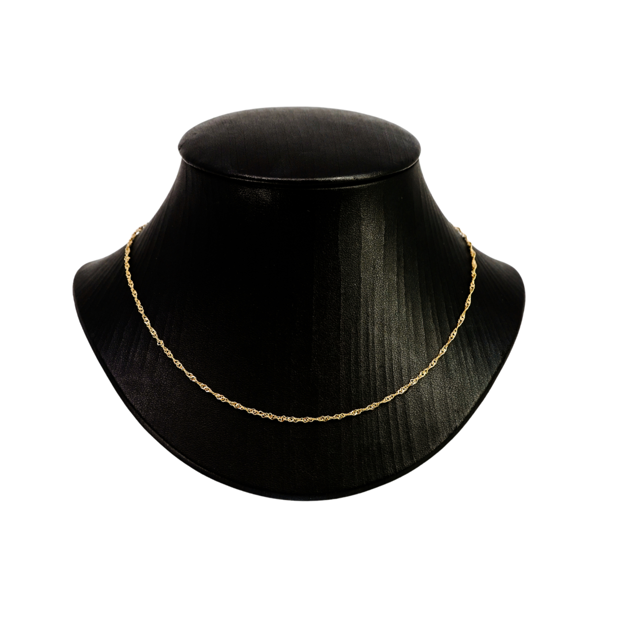 9ct Yellow Gold Singapore Link Chain Necklace - 45cm #68161 9ct Yellow Gold Singapore Link Chain Necklace - 45cm #68161 - Image 2