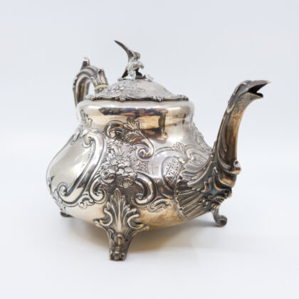 Antique Charles Boyton Sterling Silver Victorian Teapot - London 1896 799.5g #57952-1