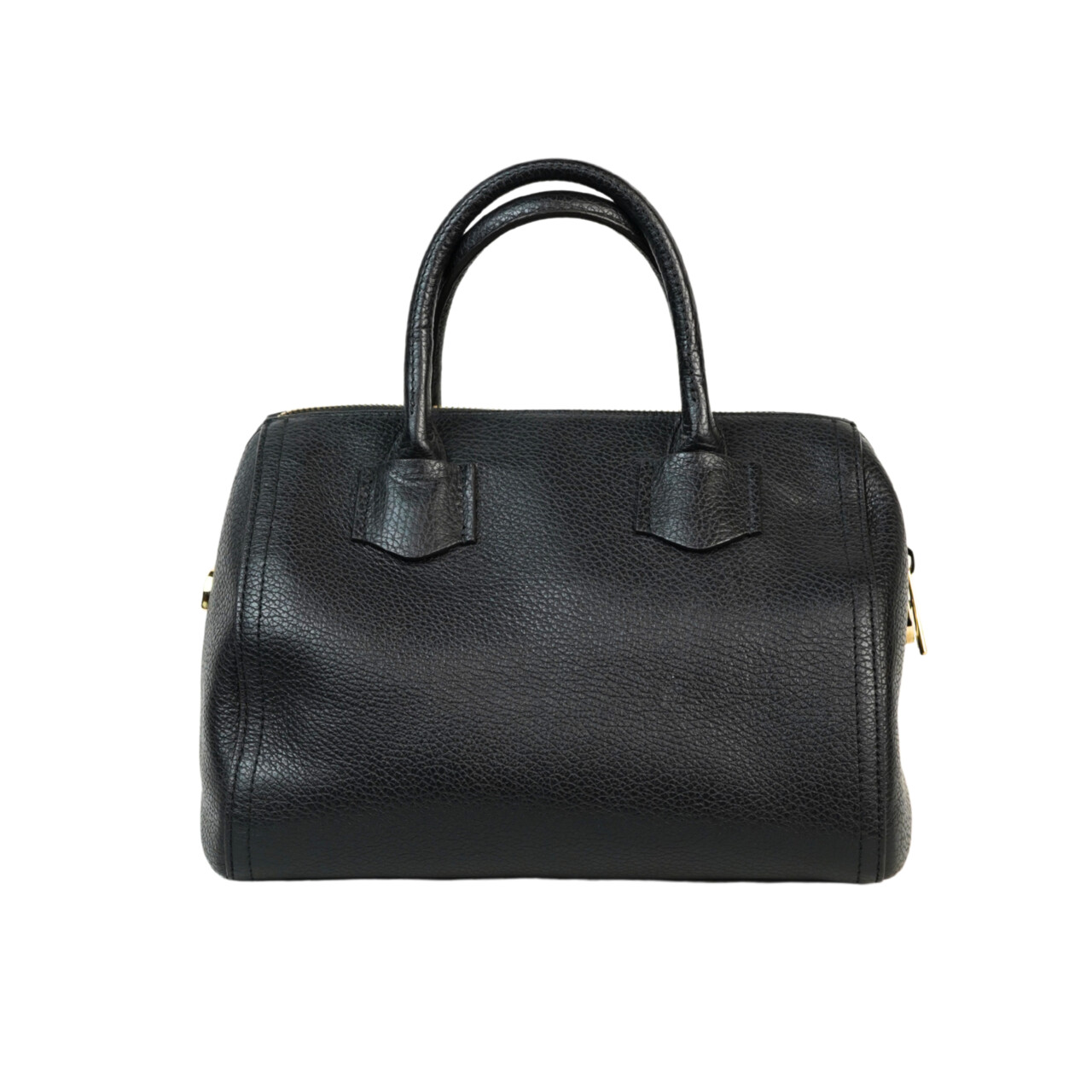 Furla Alba Satchel Bag – Black Pebbled Leather – Gold-Tone Hardware – with Dust Bag #68083 Furla Alba Satchel Bag – Black Pebbled Leather – Gold-Tone Hardware – with Dust Bag #68083 - Image 6