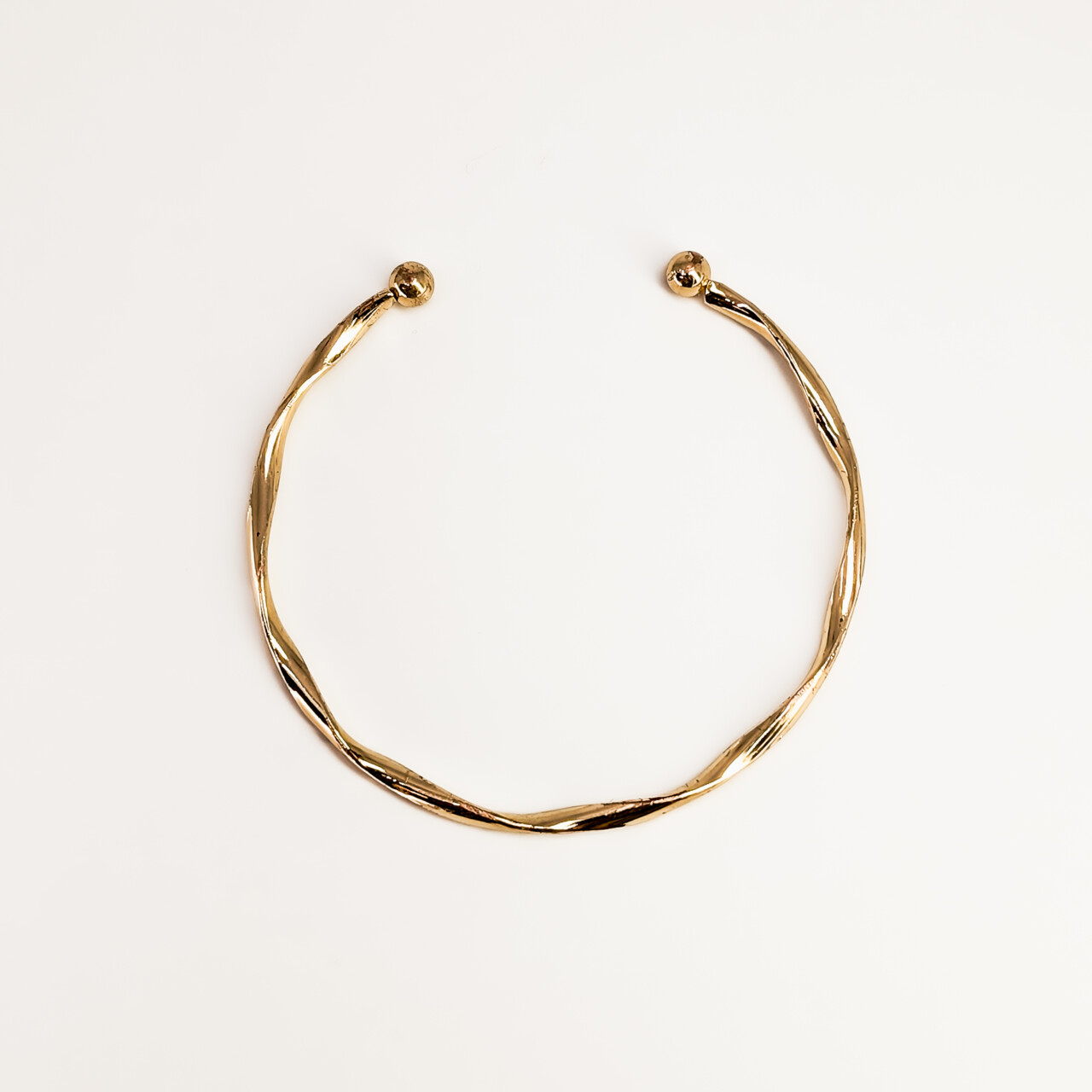 Gold-Plated Metal Cuff Bangle - 62mm #68250 Gold-Plated Metal Cuff Bangle - 62mm #68250 - Image 2