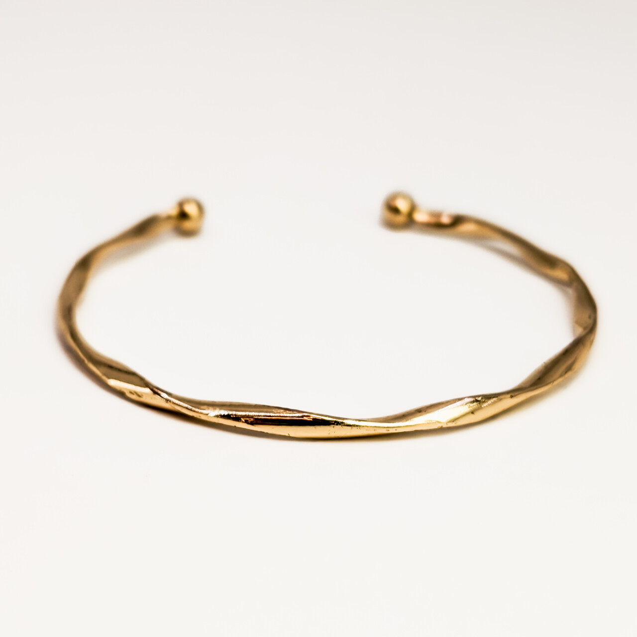 Gold-Plated Metal Cuff Bangle - 62mm #68250 Gold-Plated Metal Cuff Bangle - 62mm #68250