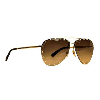 Louis Vuitton Z1620U The LV Pilot Sunglasses – Gold/Brown – With Dust Bag RRP $1,090 #68178